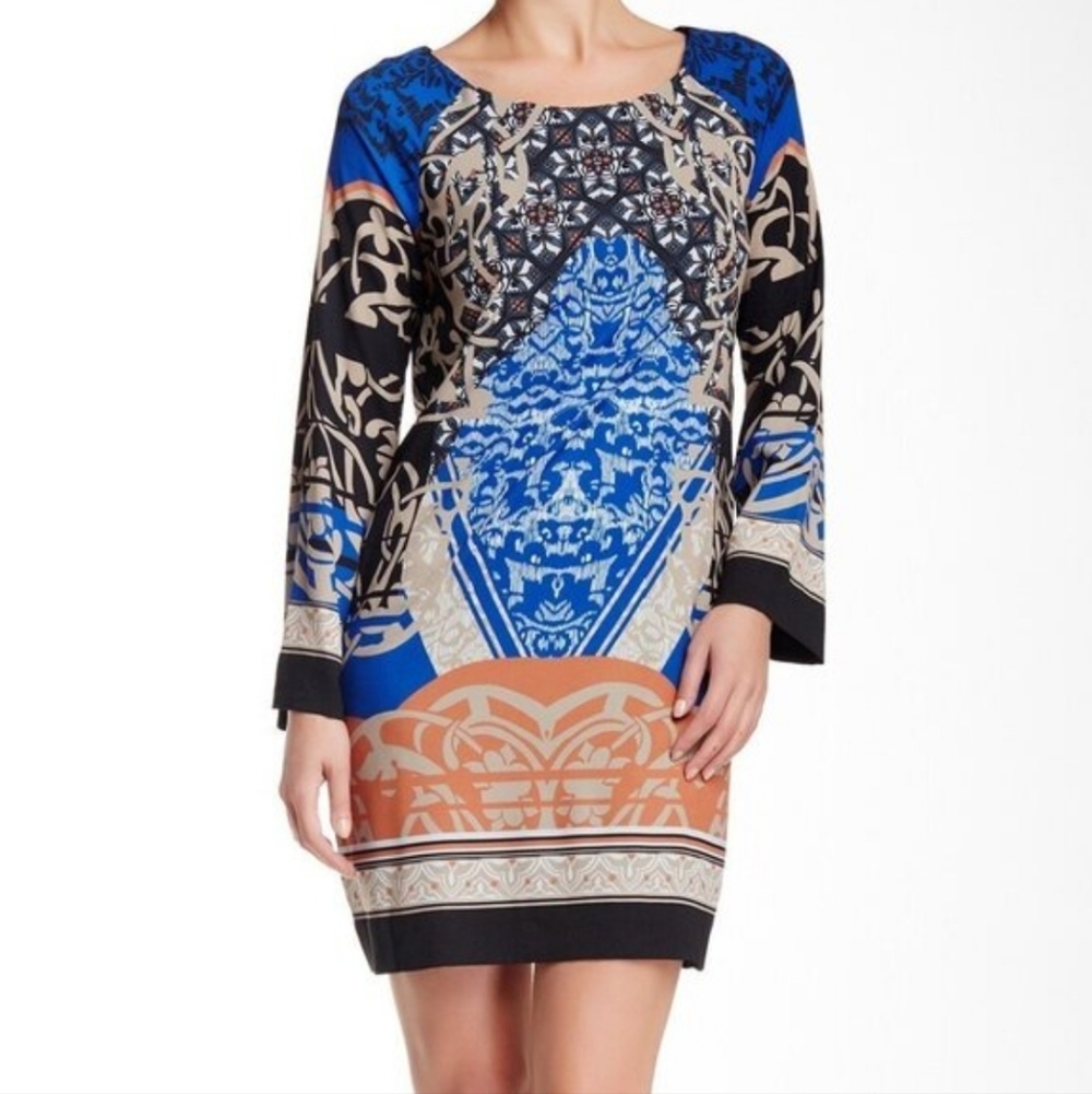 Hale Bob Boho Slip Shift Dress‎ Size Medium